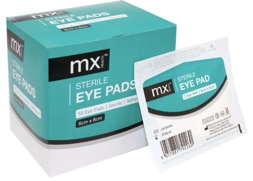 Sterile Eye Pads Adhesive 6x8cm (50's)
