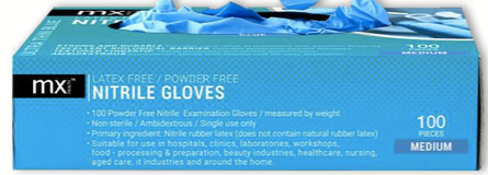 Nitrile  gloves Blue small 20 pcs