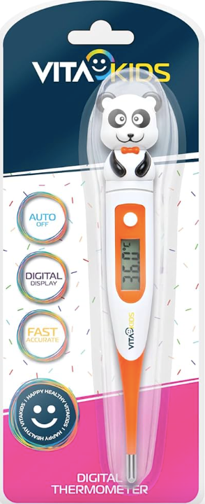 Digital  Thermometer- Orange Panda