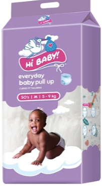 Hi Baby Pull-ups Diapers Med 5-9kg 50