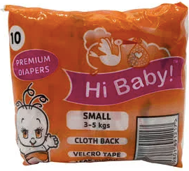 Hi Baby Everyday Diapers Small 3-5kg 10