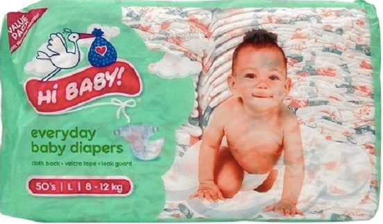 Hi Baby Everyday Diapers Large 8-12kg 50