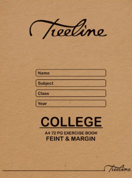 College Exercise Books - A4 72 pg Feint & Margin