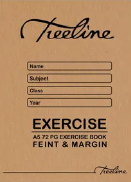 A5 Exercise Books - A5 72 pg Feint & Margin