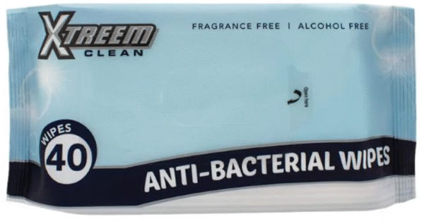 Fragrance Free / Alcohol Free Antibacterial Wipes - 40 Wipes