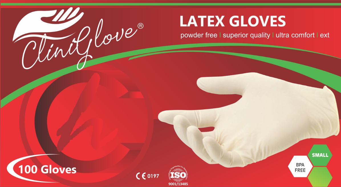 Latex Gloves Powder Free – Small 100s - Image 1