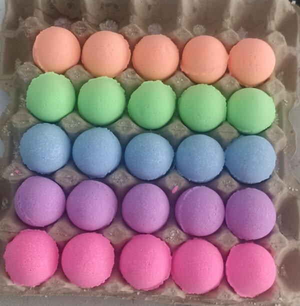 Bath bombs with hidden charms