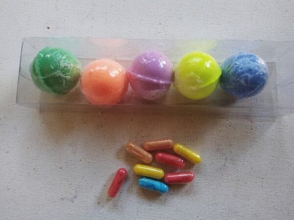Kids bombs with hidden capsules